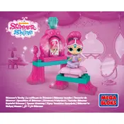 Mega Bloks Mattel Shimmer and Shine DXH08 Construction Set manual cover