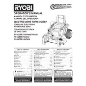 Ryobi RY48ZTR75 Mower manual cover