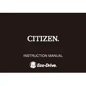 Citizen B870 Watch manual cover