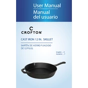 Crofton 58049 Cast Iron 12 IN Skillet manual cover