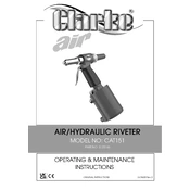 Clarke 3120165 CAT151 Air Hydraulic Riveter manual cover