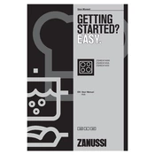 Zanussi ZGH62414WA Hob manual cover