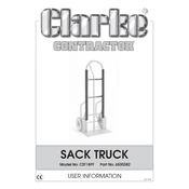 Clarke 6500382 CST18PF Sack Truck  manual cover