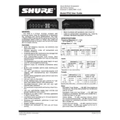 Shure FP42 Microphone manual cover