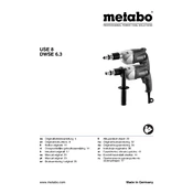 Metabo DWSE 6.3 Screwdriver manual cover