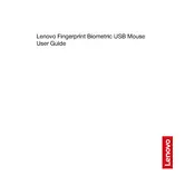 Lenovo Fingerprint Biometric USB Mouse manual cover