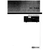 Icom IC-745 Receiver manual cover