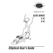 Horizon Fitness 2.1E 2005 Elliptical manual cover