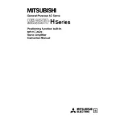 Mitsubishi MR-H-ACN Servo Amplifier manual cover