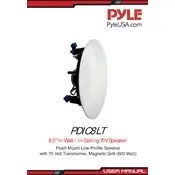 Pyle PDIC8LT Speaker manual cover