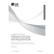 LG LFX25973SB Refrigerator manual cover