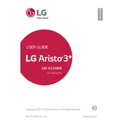 LG Aristo 3 Plus LM-X220MB LMX220MB Phone manual cover