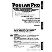 Poulan Pro PR48BT Blower manual cover