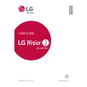 LG Risio 2 LG-M154 M154 Phone manual cover