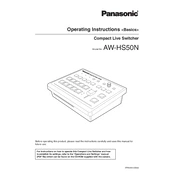 Panasonic AV-HS50N manual cover