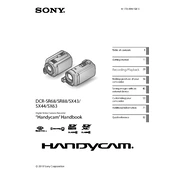 Sony DCR-SR88 manual cover