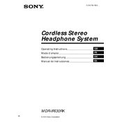 Sony MDR-IF630RK manual cover