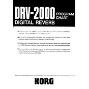 KORG DRV-2000 manual cover