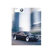 BMW 745i Sedan 7 Series 2004 manual cover