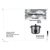 Singer SIRC10C, SIRC15C, SIRC5C manual cover