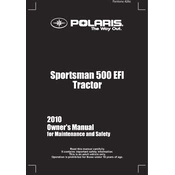 Polaris Sportsman 500 EFT INTL Tractor manual cover