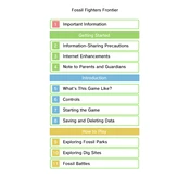 Nintendo Fossil Fighters Frontier manual cover