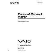 Sony MC-P10 manual cover