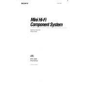 Sony FH-E737CD manual cover