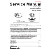 Panasonic FV-07VB1 manual cover