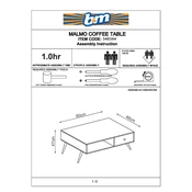 Malmo B&M Coffee Table 348384 manual cover