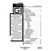 KORG Toneworks G1 manual cover