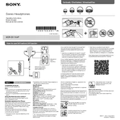 Sony MDR-EX155AP manual cover