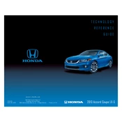 Honda Accord Coupe LX-S 2013 Technology manual cover