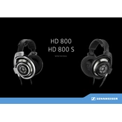 Sennheiser HD 800 S manual cover