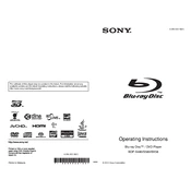 Sony BDP-BX58 manual cover