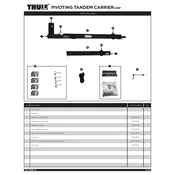 Thule Pivoting Tandem 558P manual cover