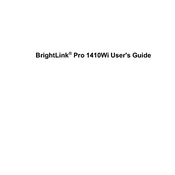 Epson BrightLink Pro 1410Wi manual cover