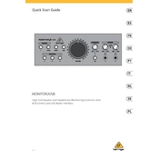 Behringer Monitor 2USB manual cover