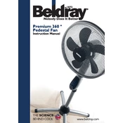 Beldray EH1331 Premium 360 Degrees Pedestal Fan manual cover