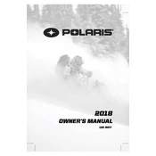 Polaris 120 Indy 2018 manual cover