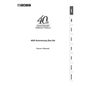 Boss BOX-40 manual cover