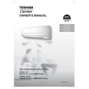 Carrier Toshiba RAS-15 22EKV Series manual cover