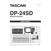 Tascam DP-24SD manual cover