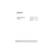 Sony HT-XT3 manual cover