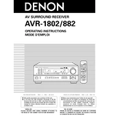 Denon AVR-882 manual cover