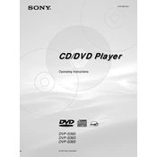 Sony DVP-S360 manual cover