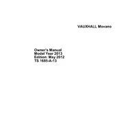 Vauxhall Movano 2012 manual cover