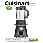 Cuisinart SBC-1000 manual cover