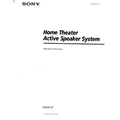 Sony SAVA 57 manual cover