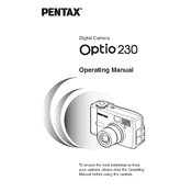 Ricoh Pentax Optio 230 manual cover